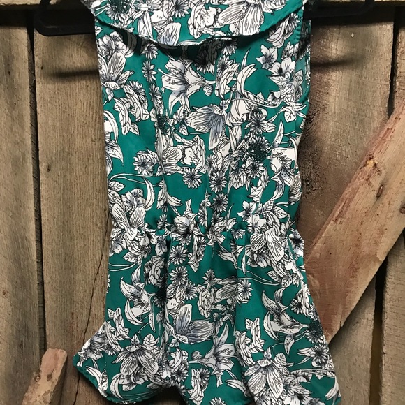 Floral wrap top Japana size small green - Picture 7 of 7
